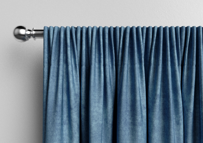 Florence Faux Suede, Prussian Blue - Made to Measure Curtains - Image 9